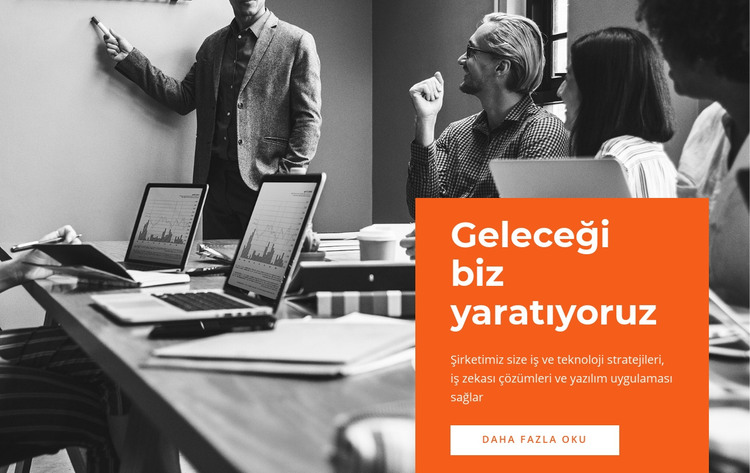 Geleceği yaratıyoruz HTML Şablonu