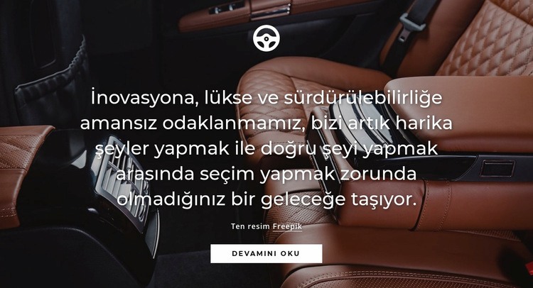 Lüks araba HTML5 Şablonu