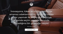 Lüks Araba - Web Sitesi Şablonları