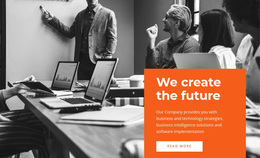 Best Homepage Design For We Create Future