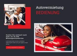Autovermietung – Fertiges Website-Design