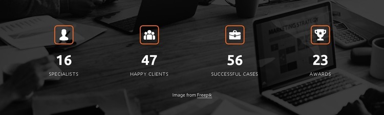 Company achievements design HTML Template
