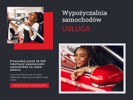 Wypożyczalnia Samochodów - Nowoczesny Motyw WordPress