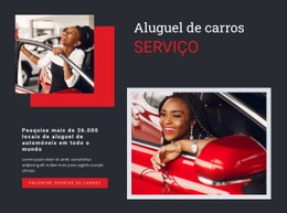Design De Site Pronto Para Uso Para Serviço De Aluguel De Carros