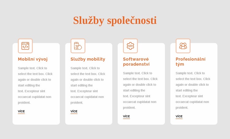 Podnikové služby Šablona CSS