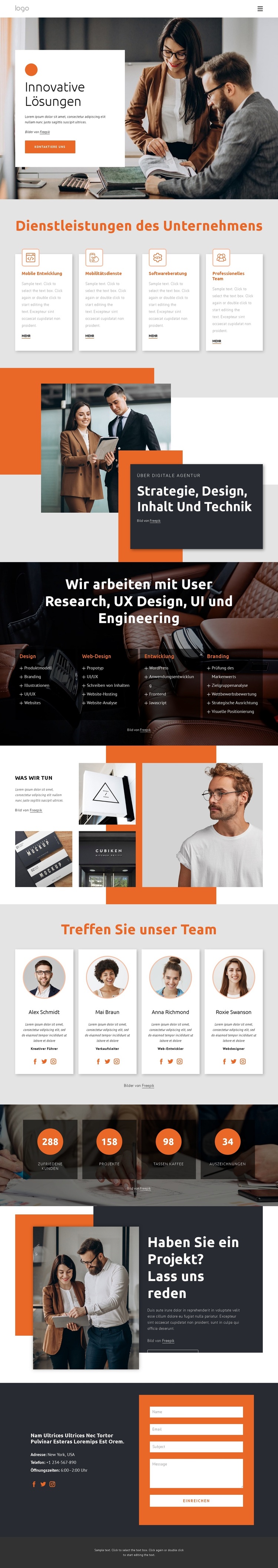 Innovative Lösungen und Support WordPress-Theme