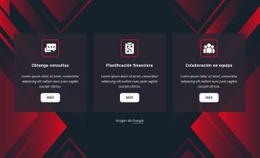 Servicios Sobre Fondo Abstracto - Diseño De Sitio Moderno