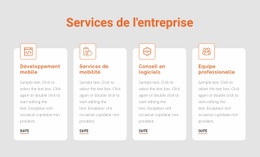 Services Aux Entreprises – Modèle De Site Web Gratuit