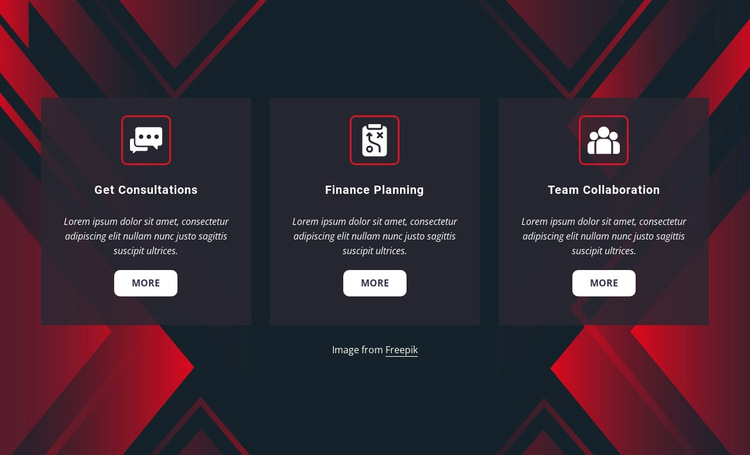 Services on abstract background HTML5 Template