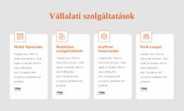 Vállalati Szolgáltatások Css Sablon Ingyenes Letöltése