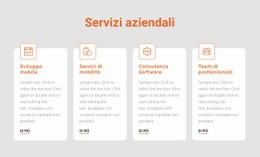 Servizi Aziendali - Mockup Del Sito Web Con Funzionalità