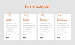 Servizi Aziendali - Modello Di Sito Web Gratuito