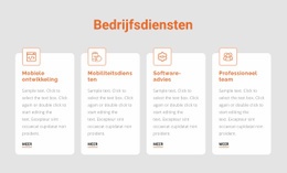 Zakelijke Diensten Website-Ontwerp