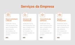 Serviços Corporativos Design Do Site