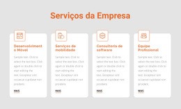 Serviços Corporativos - Maquete De Funcionalidade Do Site