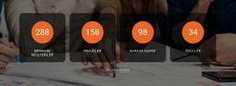 Şekillerdeki Sayı Sayaçları - Duyarlı HTML5 Şablonu