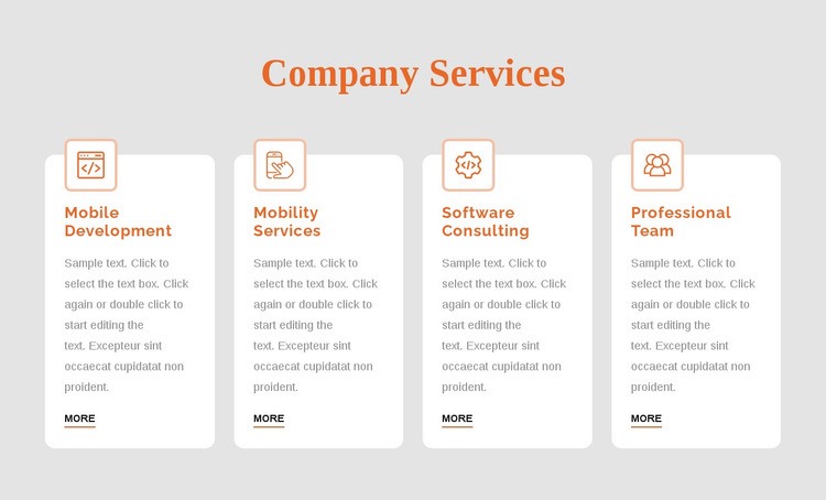 Corporate services Web Page Design