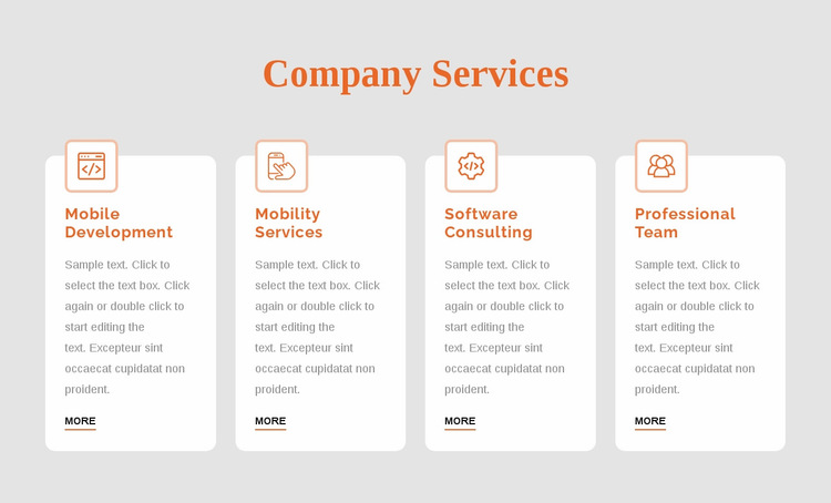 Corporate services Website Builder Templates