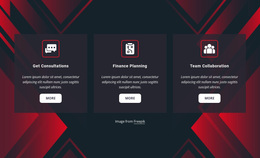 Services On Abstract Background Website Design