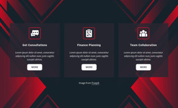 Services On Abstract Background - Ultimate Website Mockup