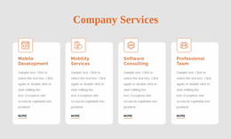 Corporate Services - Free Website Template