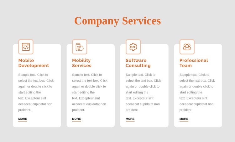 Corporate services Wix Template Alternative