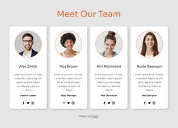Website Design For Meet Our Big Team