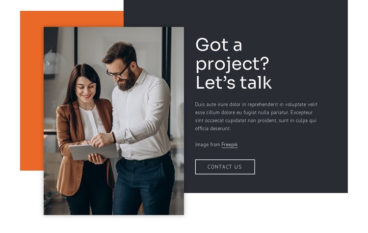 We build relationships CSS Template