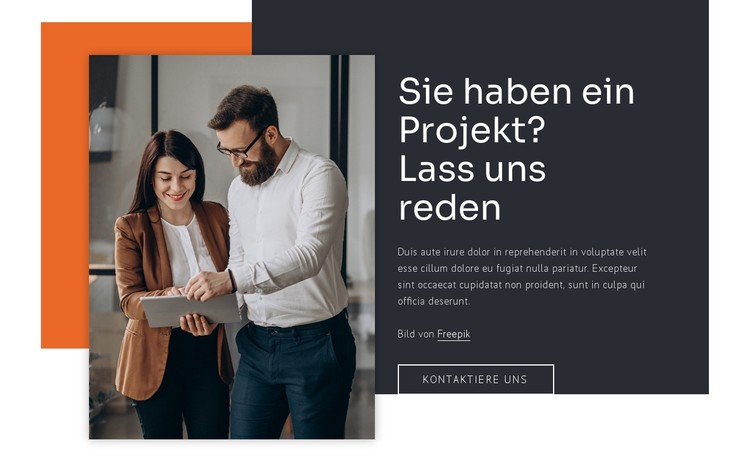 Wir bauen Beziehungen auf CSS-Vorlage