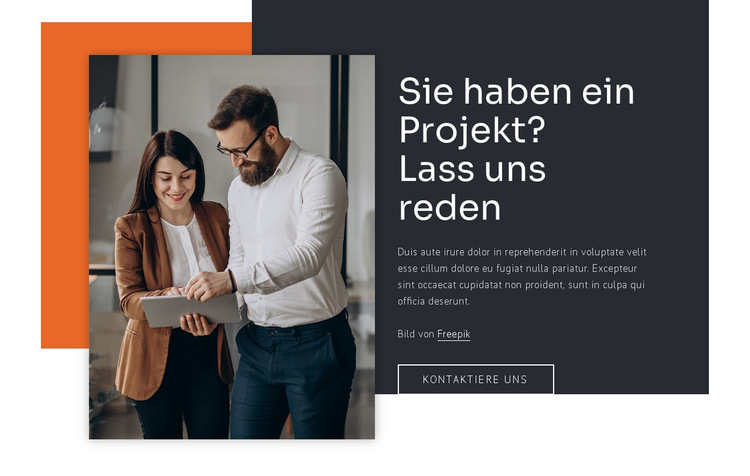 Wir bauen Beziehungen auf Website-Vorlage