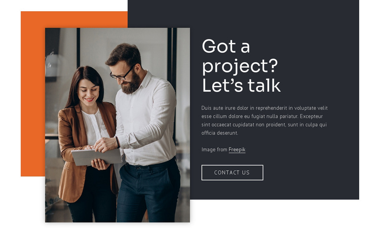 We build relationships Joomla Template