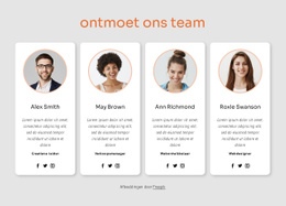Maak Kennis Met Ons Grote Team - HTML5-Sjabloon