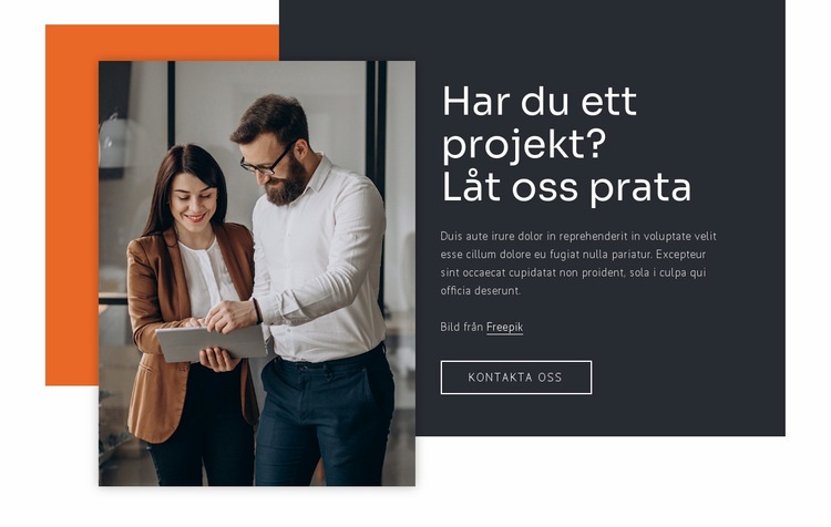 Vi bygger relationer HTML-mall