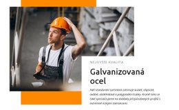 Šablona CSS Pro Galvanizovaná Ocel