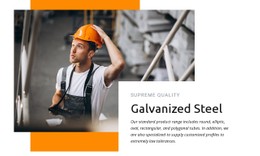 Galvanized Steel CSS Template