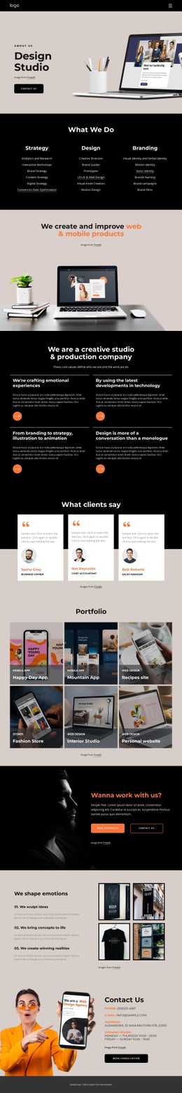 Amazing portfolio - CSS Template by Nicepage