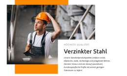 Verzinkter Stahl CSS-Vorlage