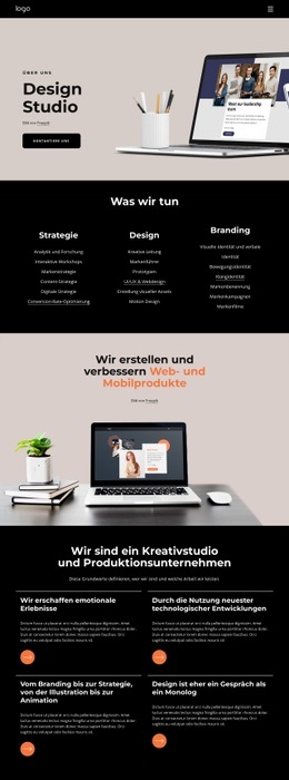 Wir Sind Ein Kreatives Unternehmen – Kostenlos Herunterladbare HTML5-Vorlage