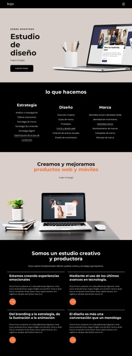 Somos Una Empresa Creativa - Creador De Sitios Web Profesional Personalizable