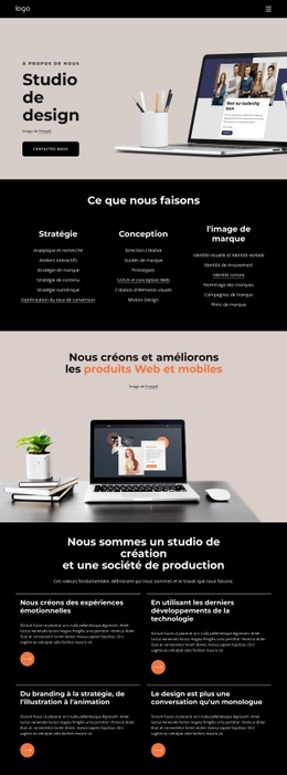 Nous Sommes Une Entreprise Créative - Créateur De Sites Web Professionnels Personnalisables