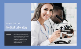 Medical Laboratory Landing Page