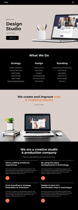 We Are A Creative Company - Build HTML Website