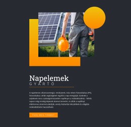 Napelemek Gyártója Projektmenedzsment