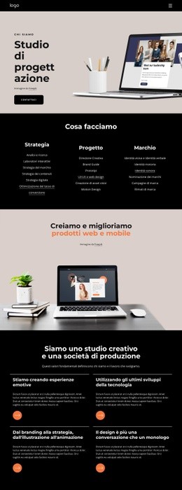 Siamo Un'Azienda Creativa Modelli Html5 Responsive Gratuiti