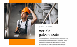 Acciaio Galvanizzato - Modello Di Sito Web Joomla