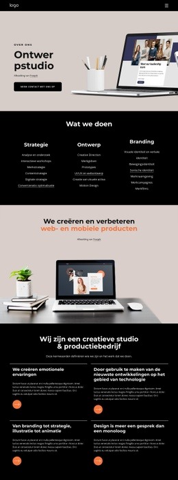 Wij Zijn Een Creatief Bedrijf Website-Ontwerp