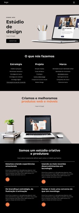 Somos Uma Empresa Criativa - Melhor Maquete De Site