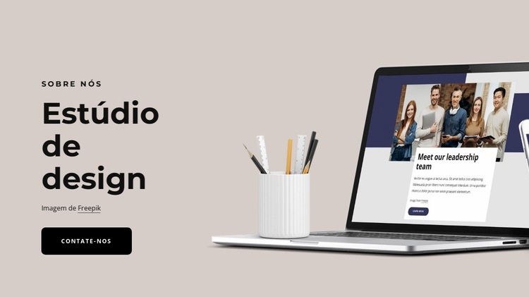 A melhor agência de webdesign Maquete do site