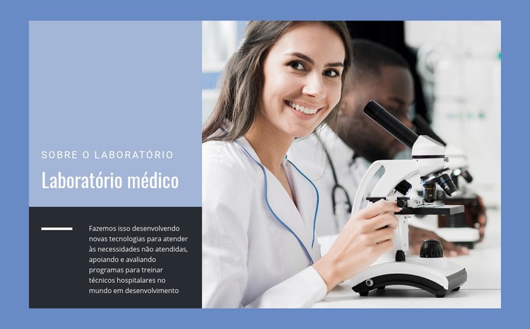 Laboratório médico Modelo de uma página