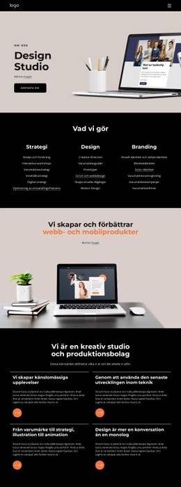 Vi Är Ett Kreativt Företag Business Wordpress -Teman